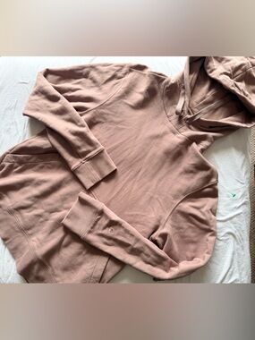 Club Monaco Heritage Crest Hoodie - Mauve Pink - Size Large